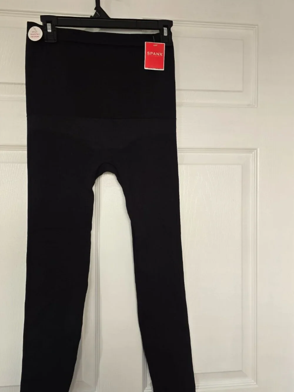 Spanx High Waisted Leggins Black Size Large (10/12) NWT
